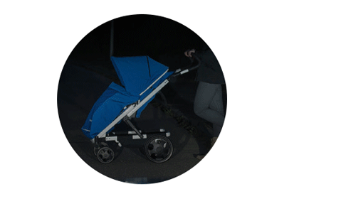 Отражающие элементы на раме коляски Britax Go