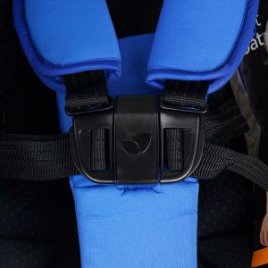 Пятиточечная система ремней безопасности с мягкими накладками на плечи и паховую зону