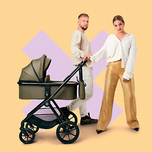 Moon Clicc - лёгкая и современная детская коляска для ребёнка от рождения до 22 кг
