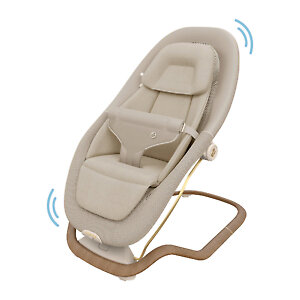 Естественная вибрация шезлонга от движений ребенка