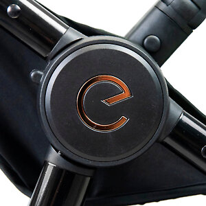 Рама коляски глянцевая с медными акцентами