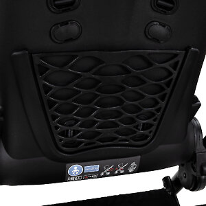 На спинке сеть пластиковый сетчатый карман