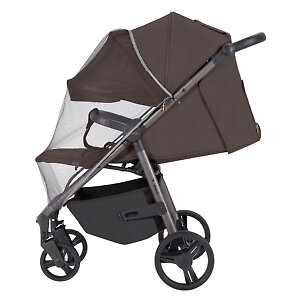 Спинка сиденья регулируется от сидячего до горизонтального положения, в комплекте антимоскитная сетка