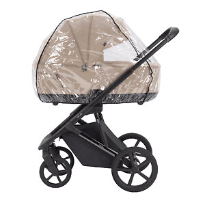 В комплекте силиконовый дождевик на люльку и прогулочный блок