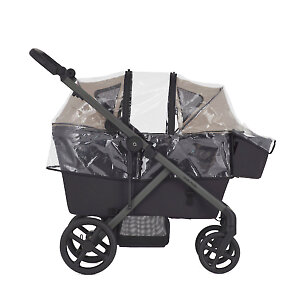 В комплекте коляски дождевик на сиденье-вагончик