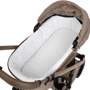 Внутренняя съёмная обивка из гипоаллергенного хлопка, матрасик средней жесткости