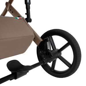 Пружинные амортизаторы на каждом колеса, регулируемые амортизаторы на раме