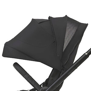 Одна из секций капюшона сетчатая, прикрытая тканью