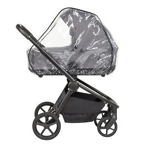 В комплекте фирменный дождевик на люльку и прогулочный блок