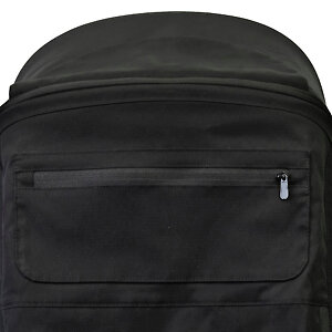 На задней части капюшона есть кармашек для мелочей на молнии