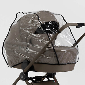 В комплекте фирменный дождевик, подходящий как на люльку, так и на прогулочный блок