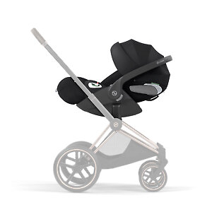Автолюлька Cybex Cloud T i-Size устанавливается на раму коляски через фирменные адаптеры